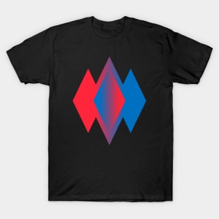 Red-Blue Diamonds T-Shirt
